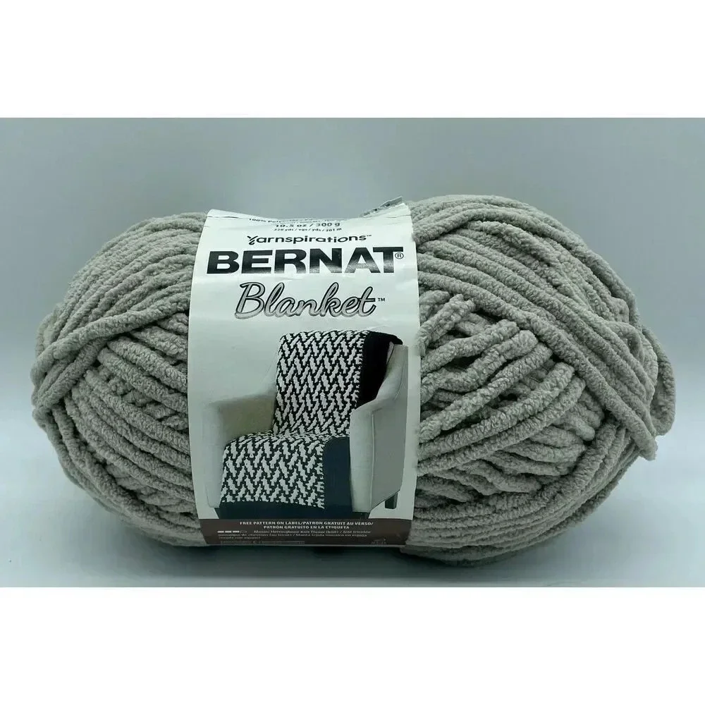 Bernat Blanket Big Ball Yarn-Pale Grey, 161110-10046‎
